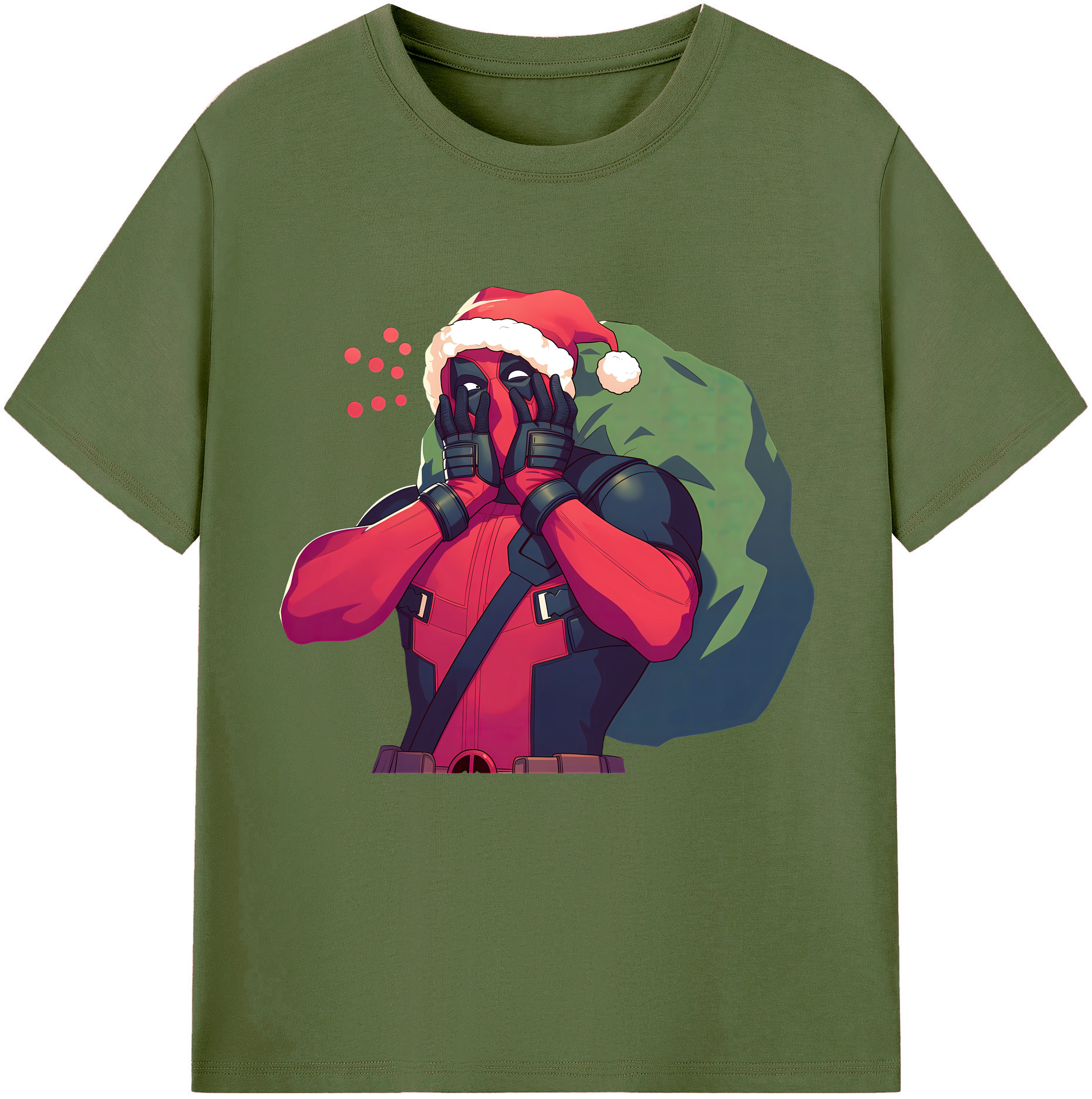 （画像用） Deadpool デッドプール 綿100％半袖Tシャツ（フロントプリント）